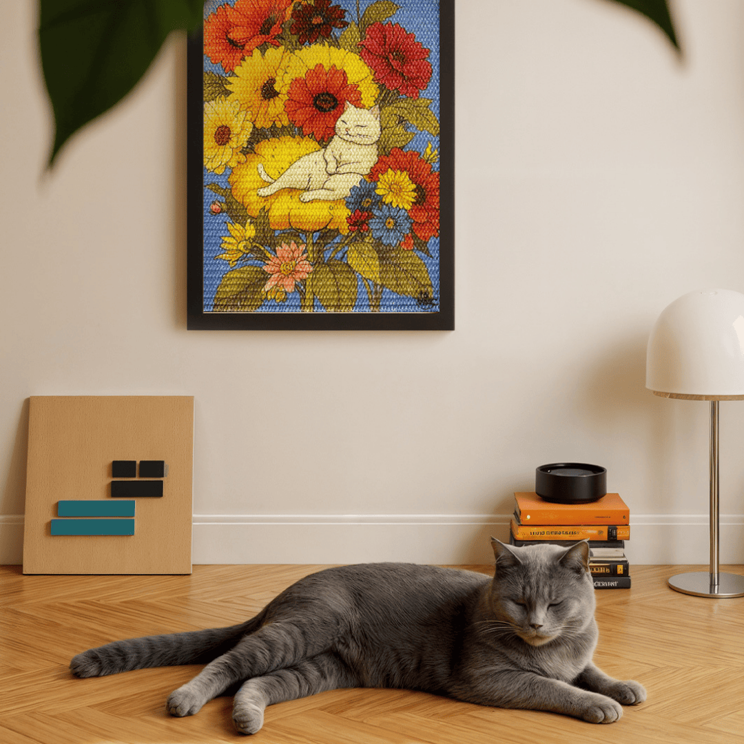 Flowers | Art Cat Scratcher - taibaak