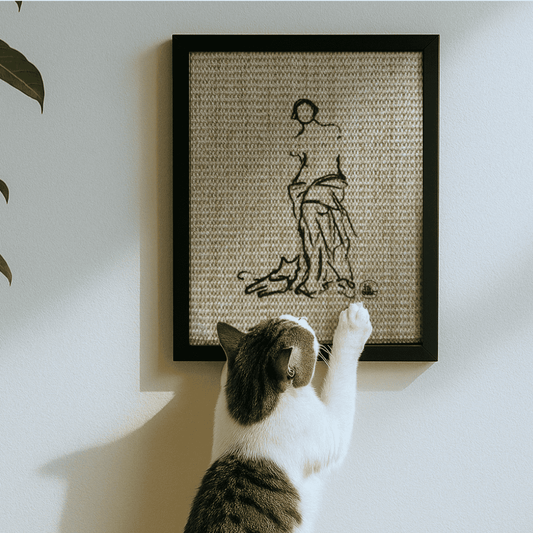 The Muse of Meow | Art Cat Scratcher - taibaak