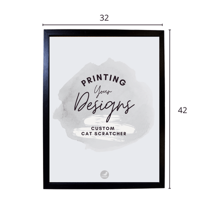 Customisable Modern, Stylish Art Cat Scratcher by taibaak – Inspire your creativity and inner artistry while sharing great fun with your cat companion. Eco-friendly, stylish, and durable design.